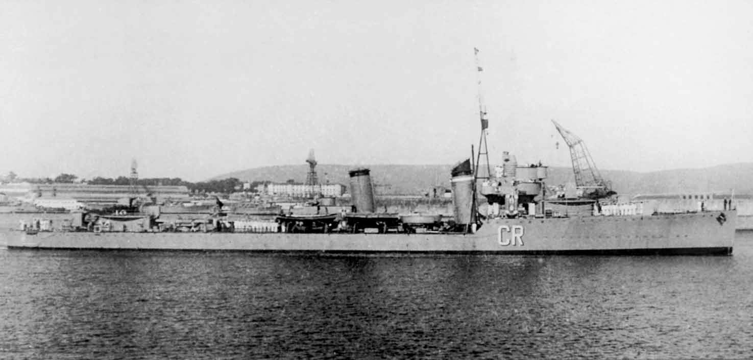 El destructor Císcar, gemelo de clase del Churruca, en 1931