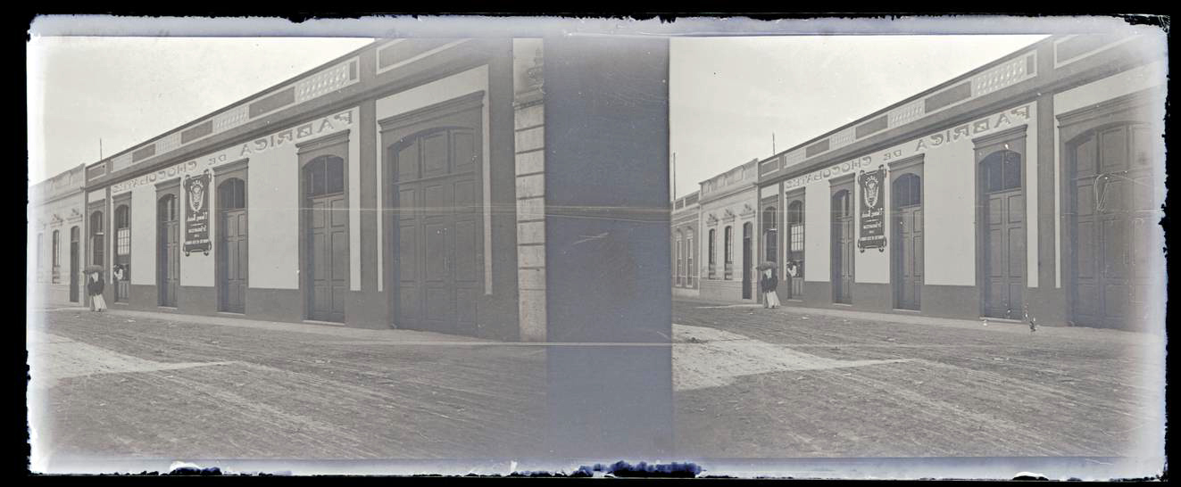 La fábrica de Chocolates Gómez Bosch en Las Palmas, hacia 1915